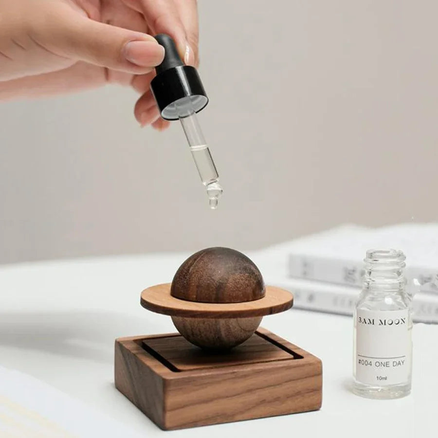 Difuser Wood Scent No Essential Oil Diffuser Jupiter Shape Home Decoration Fresh Air Present Car Decorations Accessories