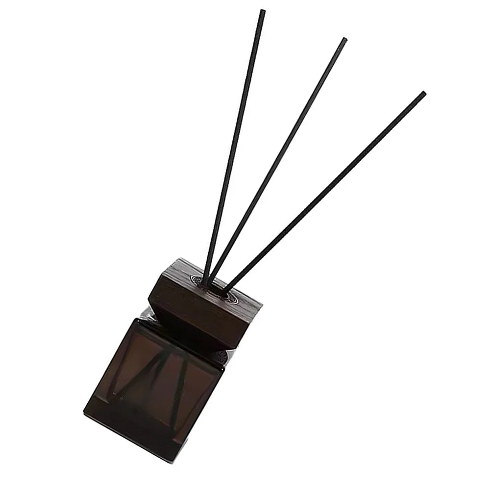 Aromatherapy Bottle Rattan Diffuser Container Kit Empty Glass No Fire Square Fragrance Fire-free Oil