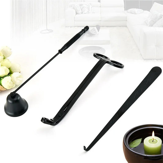 1/3PCS Candle Wick Trimmer Scissors Extinguisher Hooks Candle Accessories Set Home Care Candle Tool Stainless Steel Portable